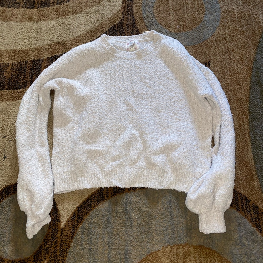 Hippie Rose Cream Women's Sweater